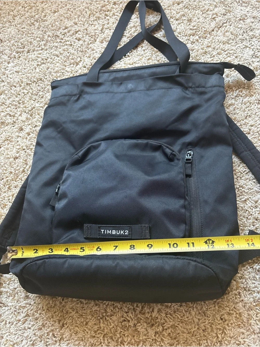 Timbuk2 Vapor Convertible Backpack Tote in Jet Black KDF21